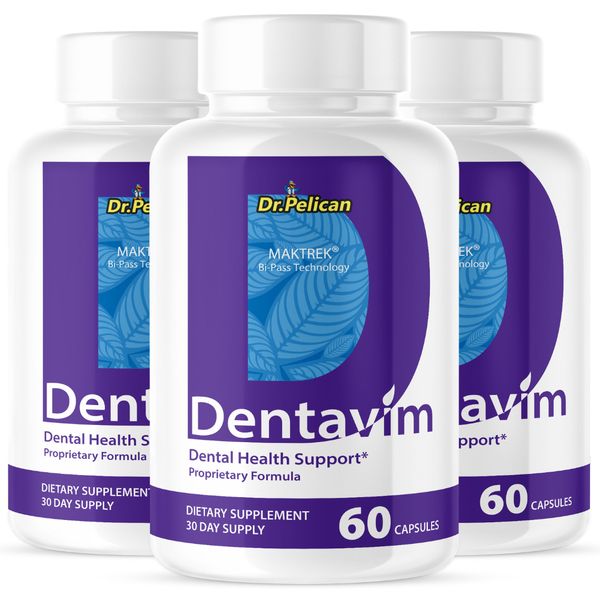 Dentavim- Oral Support- 3 Bottles- 180 Capsules