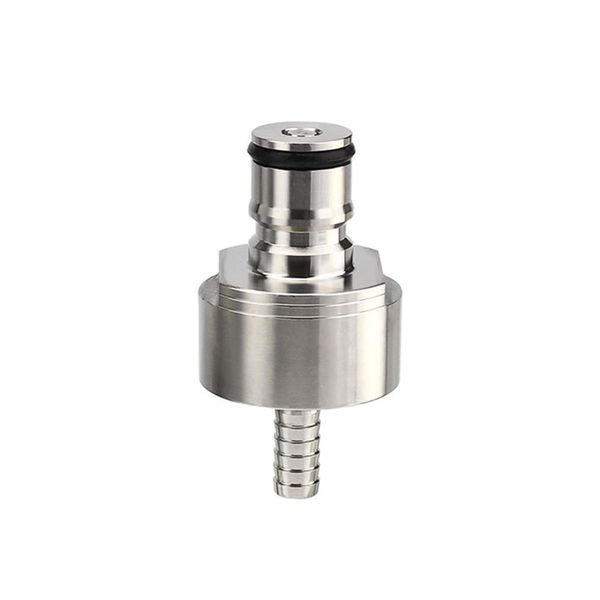 JOKBEN Stainless Steel Carbonation Cap Counter Pressure Bottle Filling with 5/16" Barb Ball Lock Type CO2 Coupling Carbonate Soda Beer Fruit Juice Water (Carbonation Cap)