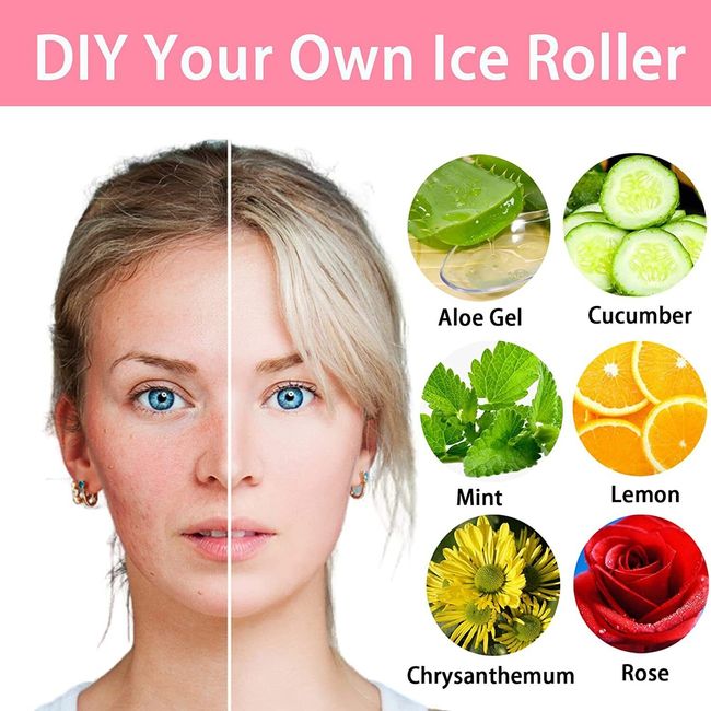 Skin Care Beauty Lifting Contouring Tool Silicone Ice Cube Trays Ice Globe Ice Balls Face Massager Facial Roller Reduce Acne, Black