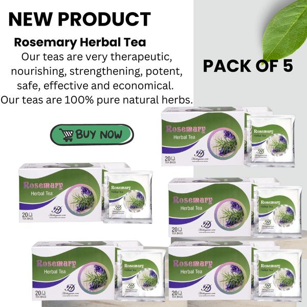 Natural Rosemary Herbal Tea - Refreshing and Invigorating Blend for Wellness