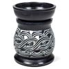 Oil Burner Celtic Knot Soapstone Black 12 cm