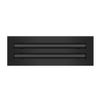 12" Linear Slot Diffuser - (2 Slot) Double Slot - Black Decorative Air Vent