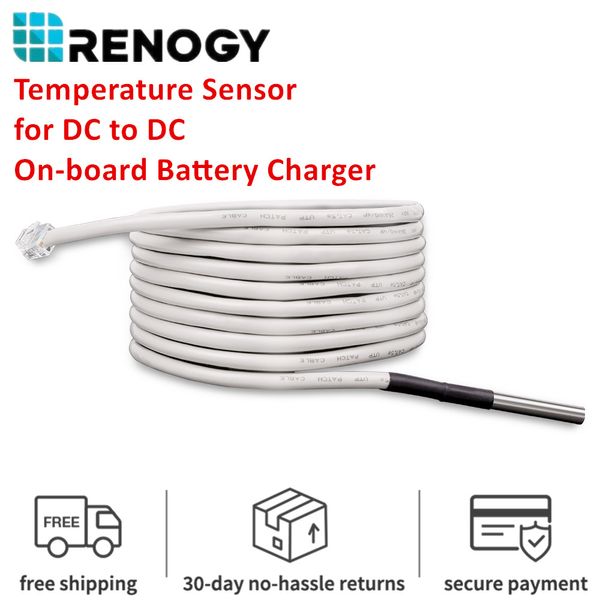 Renogy 3M Temperature Sensor Probe 20/40/60A DC to DC on-board Battery Charger