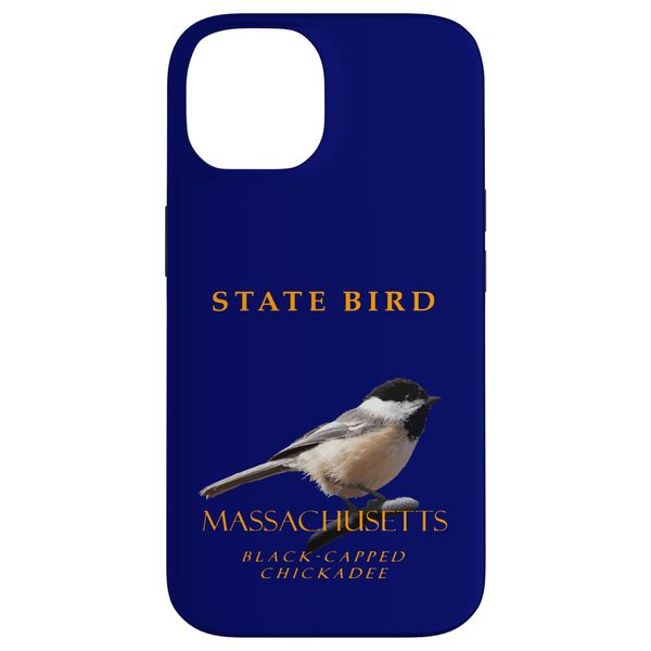 Massachusetts Territory Bird The Black-Capped Chickadee Case for iPhone 14