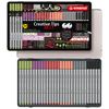STABILO Creative Tips - Multi-Tip Pen Set - ARTY - Tin of 30 - PASTEL - Assorted Colours