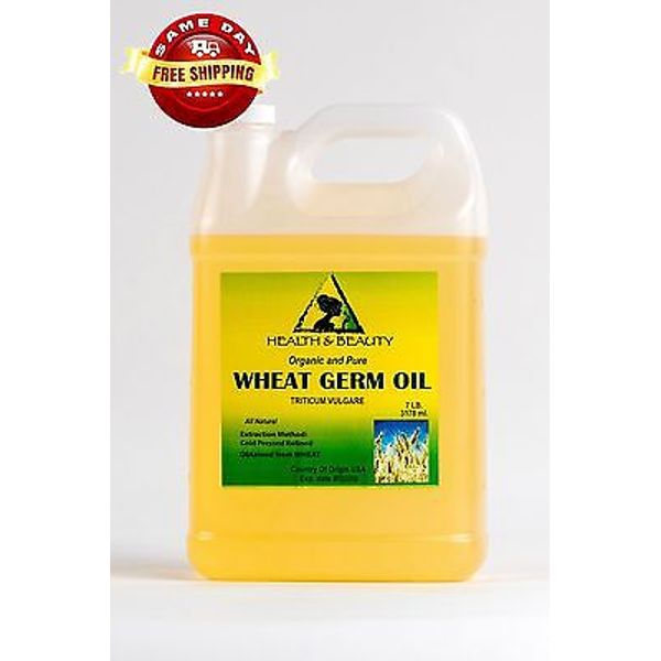 WHEAT GERM OIL REFINED ORGANIC by H&B Oils Center COLD PRESSED 100% PURE 7 LB