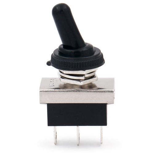 Baomain Car Toggle Switch SPDT ON-ON 3 Pin 2 Position 12V/25A with Waterproof Cover for Auto Car (1PCS)
