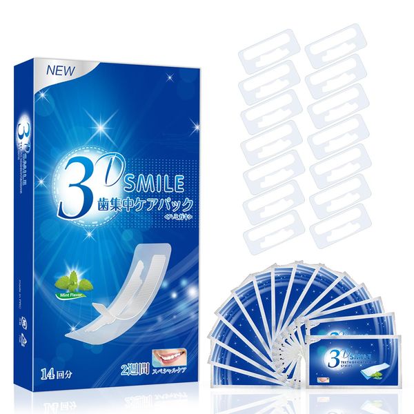 3D Smile Whitening Sheets, Home Teeth Care Pack, Whitening, Toothpaste, Toothpaste, Toothpaste, 14 Day Supply, Pack of 28