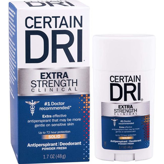 <br> Certain Dri Extra Strength Clinical Antiperspirant Deodorant Underarm Sweat Antiperspirant Overseas Product Underarm Smell Deodorant Antiperspirant Deodorant Sweat Countermeasure Perspirex