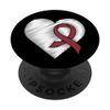 Heart- Migraine Supporter Ribbon Mobile Stand PopSockets Swappable PopGrip
