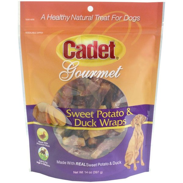 Cadet Gourmet Dog Sweet Potato and Duck Wraps Size:28 oz Pack of 1