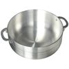 Aluminum Kitchen Caldero Pot With Lid 4.6 Quart, Silver