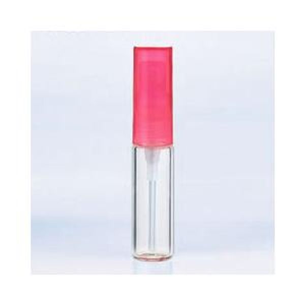 Yamada Atomizer Perfume Glass Atomizer Simple 4322 Clear Bottle/Cap Pink 4ml YAMADA ATOMIZER