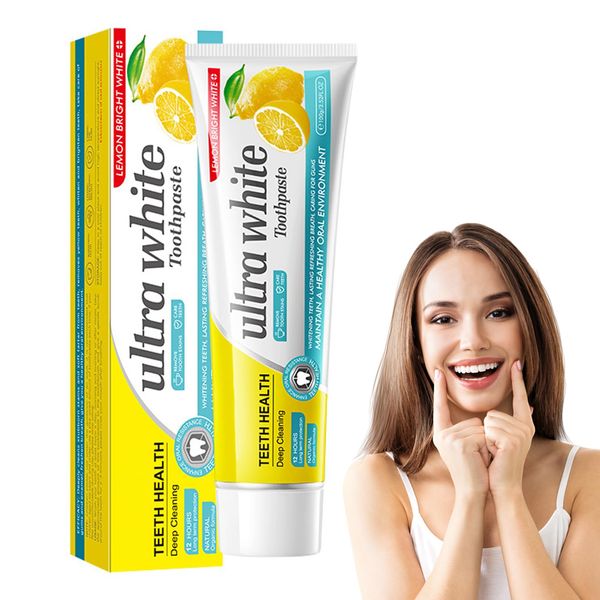 Staining toothpaste anti-gingivitis and antiplaque oral rinse (1, lemon)