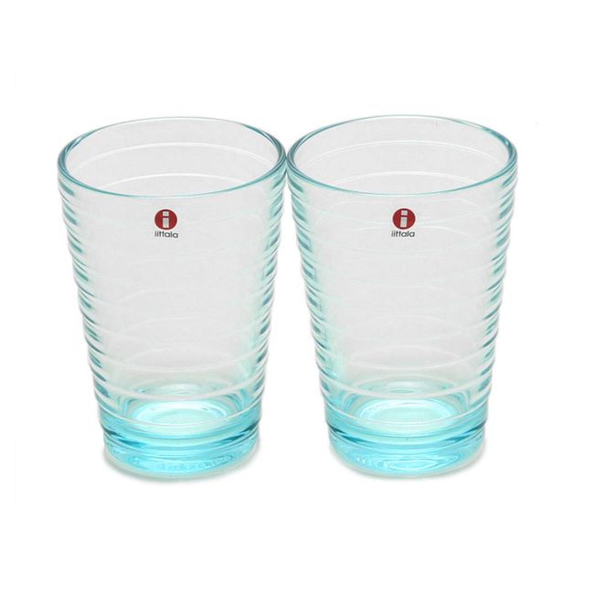 iittala Ainoa Alto 951067 Highball 11.2 fl oz (330 ml) Pair Water Green