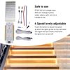 Yanmis Motion Sensor LED Stair Light Controller, Automatic Staircase Lighting Controller, Intelligent Stairway Step Light Controller Adjustable Speed for Indoor Under Stair Lighting