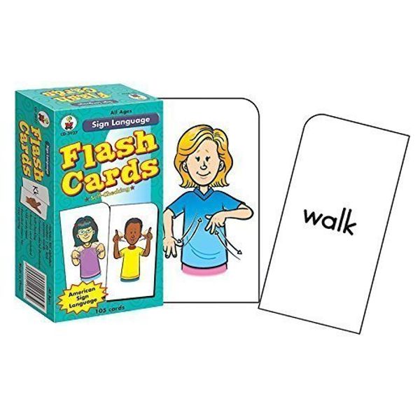 Flash Cards Sign Language Learning Materials Special Needs Cd-3927 Carson Dellosa