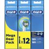 Brown Oral B Replacement Brush Basic/PRECISION CLEAN 12 EB20RB-12EL [Parallel Import]
