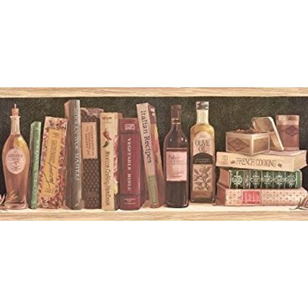 York Kitchen Cookbooks Wallpaper Border