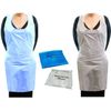 Disposable Flat Pack White Aprons Blue Apron High Density Polythene (White, 200 Aprons)