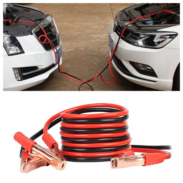 70" 500A Heavy Battery Duty Jumper Cables - Alligator Clips Electrical Battery Clamps for Emergency Roadside Assistance - Universal Jumper Cables for Car Truck Van Bus