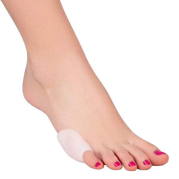 Tailor's Bunion Corrector and Tailors Bunion Relief - Pinky Toe Bunionette Shield Inflammation and Pain, Gel Silicone Toe Guard Support - Bunion Splint Brace - Unisex Toe Cushion and Toe Care (1 Pair)