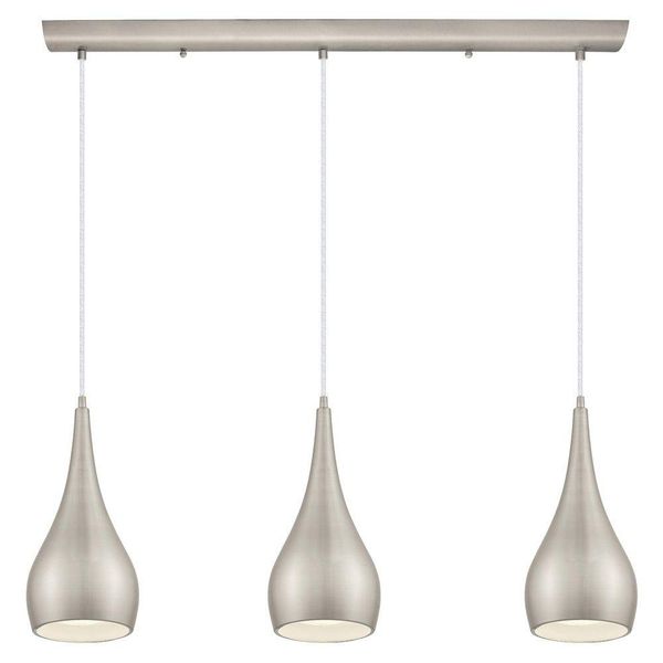 Home Decorators Collection 3-Light Matte Nickel Multi Pendant