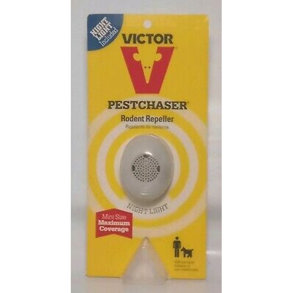 NEW SEALED Victor Pestchaser Rodent Repeller Night Light Mini Size Max Coverage