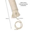 Household Essentials 04800 All-Purpose Cotton Clothesline Rope | 100 Ft Length | 3/16-Inch Dia