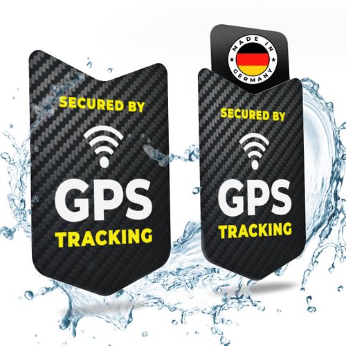 tagplus® Premium GPS Bicycle Sticker [Pack of 2] with Bomb-proof Adhesive Power for Maximum Theft Protection Including Instructions I No GPS Tracker I Weatherproof and Climate Neutral Made in Germany