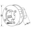 KS Tools 903.3302 Die head, Ø 1/2"