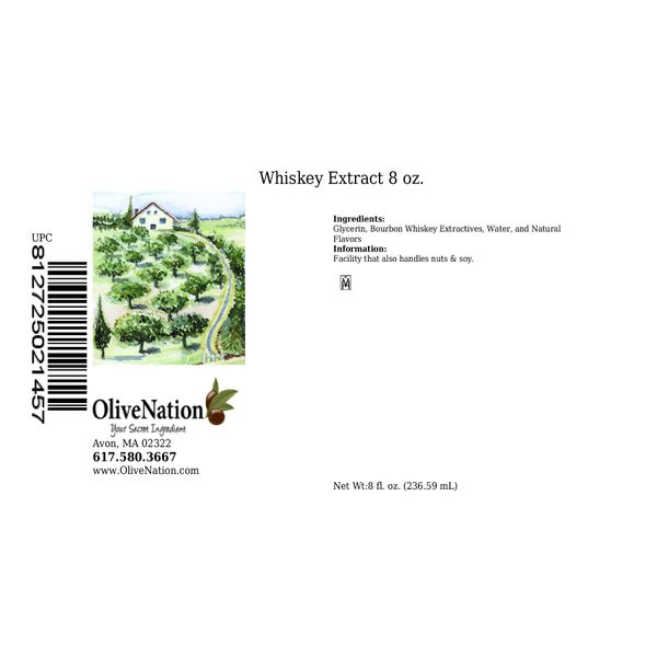 OliveNation Bourbon Whiskey Extract 8 oz.