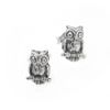 Sterling Silver Owl Post Earrings