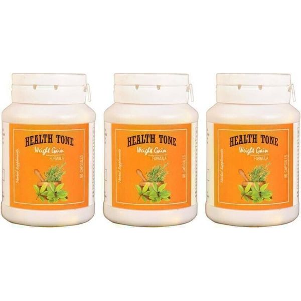 Health Tone Herbal Weight Gain Capsules (90 X 3 =270 CAPSULE) WITH SEALED BOX