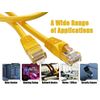 Cable Leader Cat 6 550 MHz UTP Snagless Ethernet Cable, Network Patch Cord (Yellow, 15 ft)
