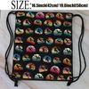 PXTIDY Rock Climbing Bag Outdoor Drawstring Bag Rock Climbing Lover Gift Black Drawstring Backpack