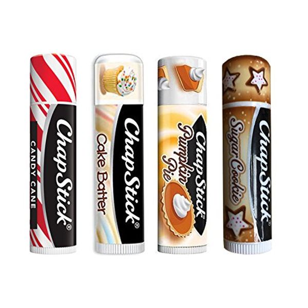 Chapstick Limited Edition Holiday 2016 Set ~ Sugar Cookie, Pumpkin Pie, Candy Cane & Cake Batter