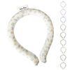 Sunpercy Ice Neck Ring, 2 Layers, Keeps You Cool Over 2 Hours (L, Flower)