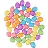 Quickdraw 50 Mini Colourful Glitter Foam Easter Eggs Decorating Bonnets Craft Egg Hunt