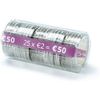 CECONCEPT Münzetui, 2,00 Euro, 100 Stück, Transparent, Münzpackung