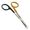 2 IRIS SCISSORS 4.5"CURVED HIGH GRADE SUPERCUT DENTAL SURGICAL INSTRUMENT