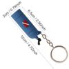 Mini Diving Theme Keyring, Air Cylinder Shape, PVC Scuba Diving Tank Keychain (Blue )