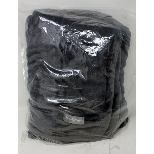 Brookstone Heated Blanket charcoal Standard 50x60 Inch (Unboxed)