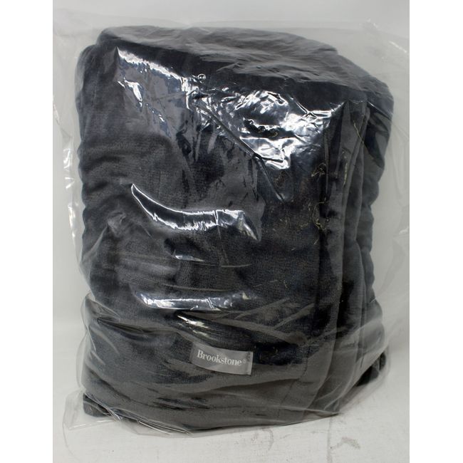 Brookstone Heated Blanket charcoal Standard 50x60 Inch (Unboxed)
