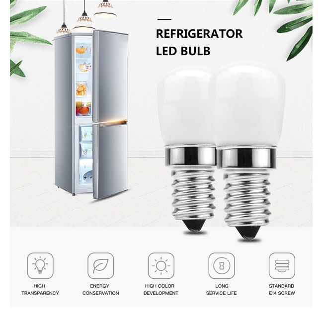 Generic 2pcs/lot LED Fridge Light Bulb 3W E14 Refrigerator Corn