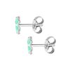 Elli Children's 925 Sterling Silver Cloverleaf Lucky Charm Earrings