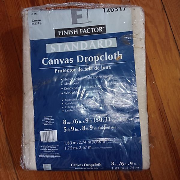 Finish Factor 6 x 9ft Standard Canvas Dropcloth 126317