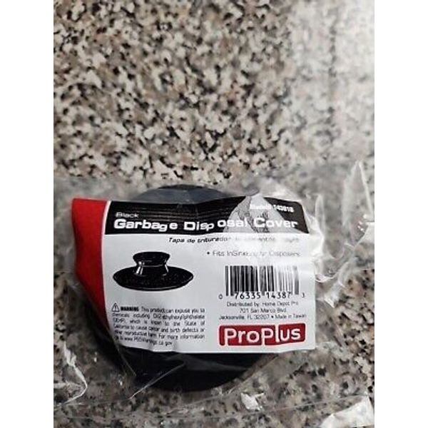 Proplus Garbage Disposal Splash Guard Black 143017 Plus Garbage Disposal Cover.