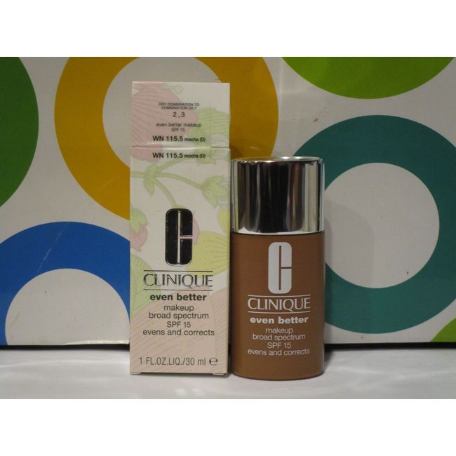 CLINIQUE ~ EVEN BETTER MAKEUP BROAD SPECTRUM ~ WN 115.5 MOCHA ~ 1 OZ