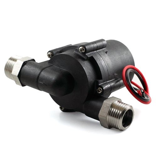 12VDC Solar Hot Water Pumps - Can Handle temperatures up to 230F and Pressures up to 145PSI - with Three-Phase ECM brushless DC Motor. FDA, Reach,CE, RoHS, ISO9001 certificated (2.6 GPM)